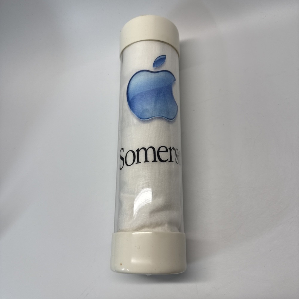 Vintage Apple T-Shirt XL Somerset Troy Michigan Store Opening w Tube Y2K